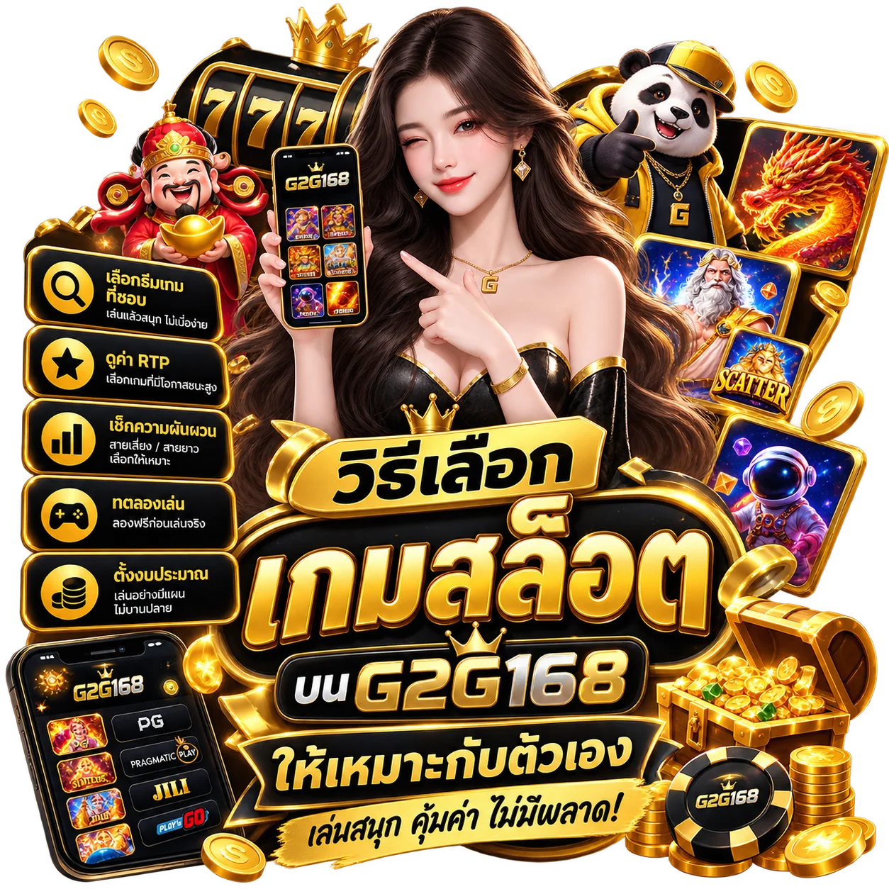 วิธีเลือกเกมสล็อตบน G2G168ให้เหมาะกับตัวเอง
